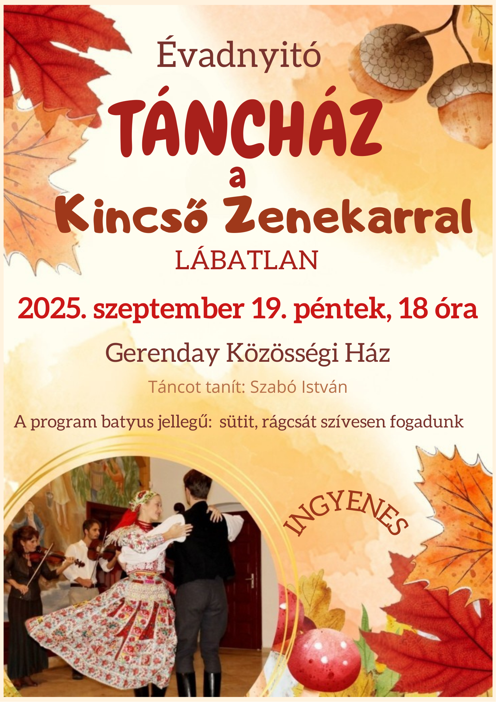 Szeptemberi táncház 2025